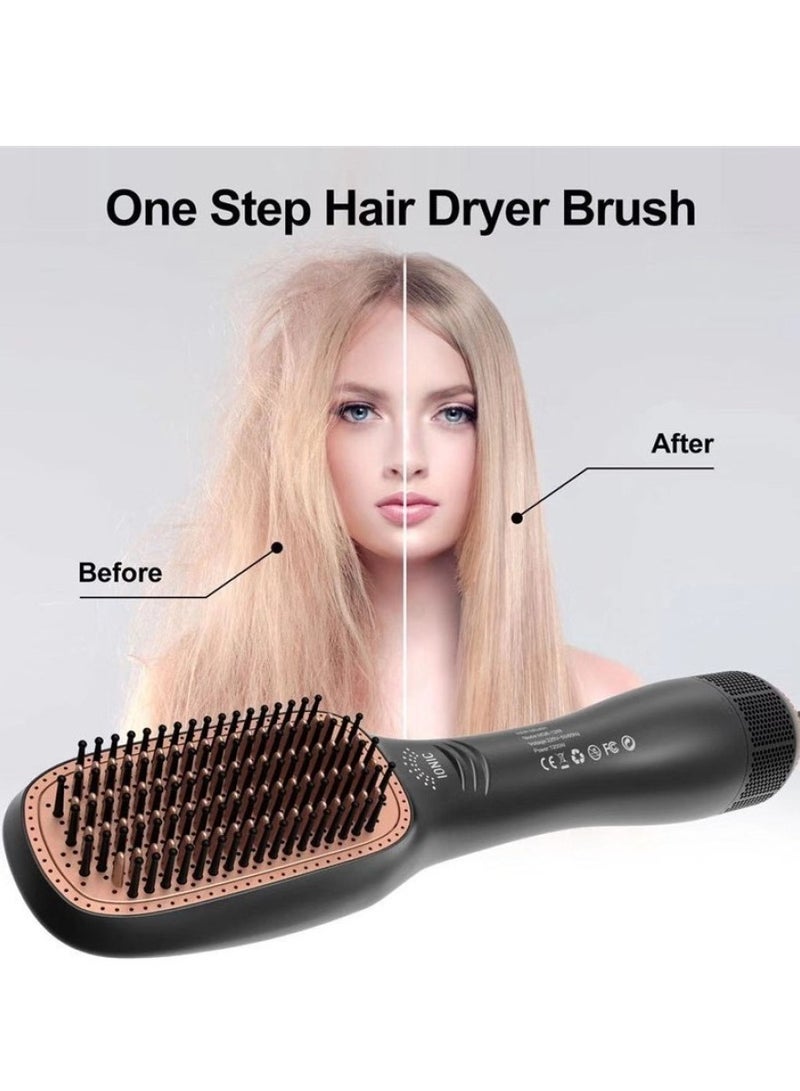 GUDOO فرشاة مجفف شعر 1200 وات، مجفف ومصفف شعر سيراميك 3 في 1 احترافي باللون الأسود - Image 5
