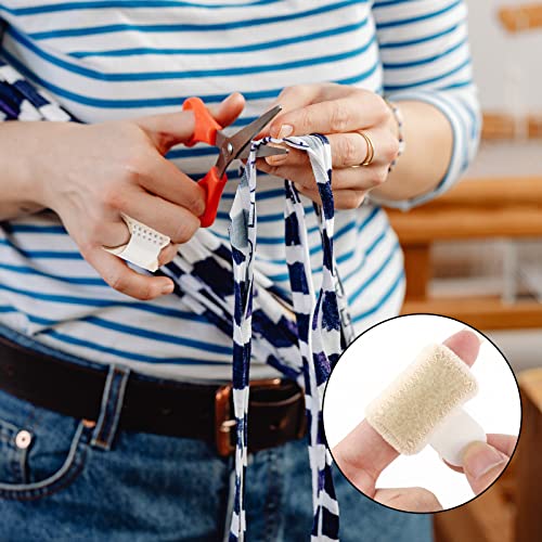 AIEX 4pcs Trigger Finger Splints and 5pcs Finger Sleeves, 2 Sizes Pain Relief Finger Stabilizer Brace Finger Straightener Immobilization Splint for Broken Sprained Swollen Fingers (Skin Color) - Image 5