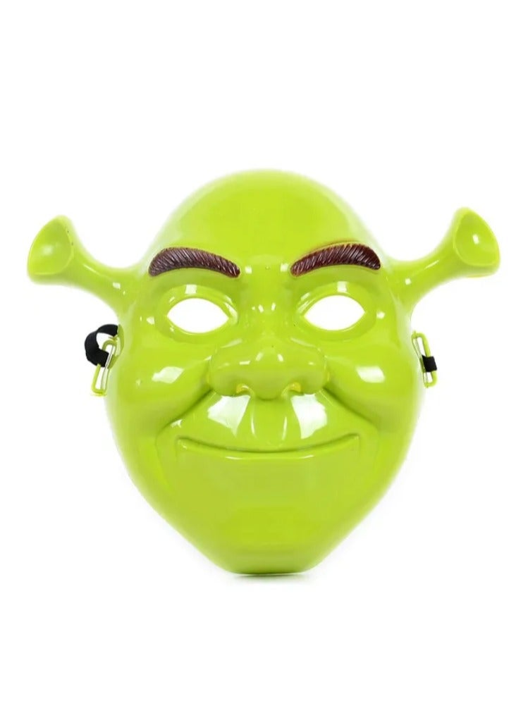 Vitacelli Green Mask Natural Latex Film Sherk Masks Full Face Breathable Fashion Party Dress for Funny Picture Props  - Image 1