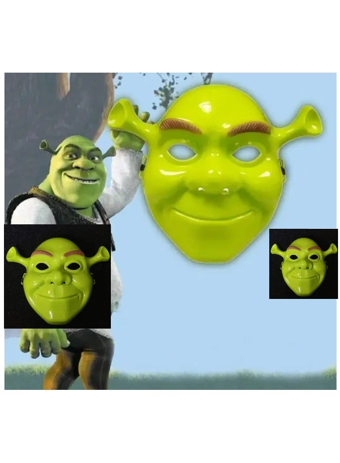 Vitacelli Green Mask Natural Latex Film Sherk Masks Full Face Breathable Fashion Party Dress for Funny Picture Props  - Image 3