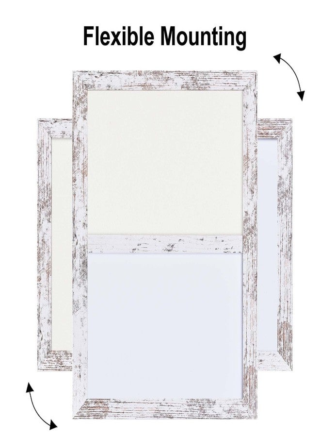 Umtiti Bulletin Board Whiteboard White Felt Board Combo for Office School Kitchen Bedroom, White Wood Frame,10.2"*14.2",Whiteboard+WH-2636WH - Image 4