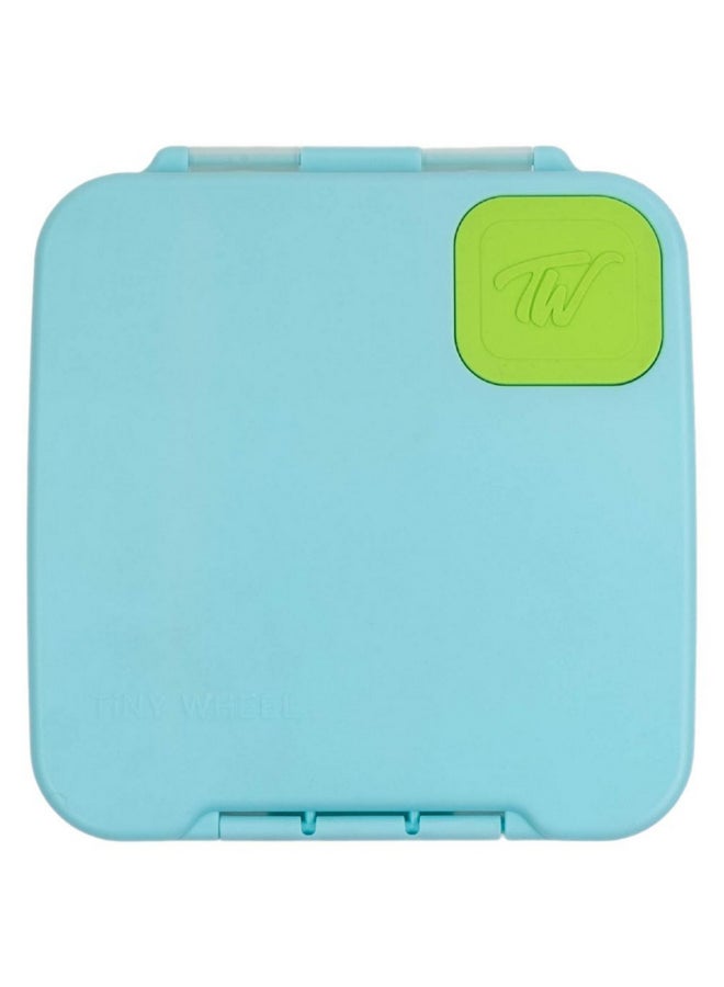 TINY WHEEL 5-Compartment Meal Magic Baby Lunch Box Teal and Green 6.5 x 0.35 x 20.5 cm 8070 - Image 1