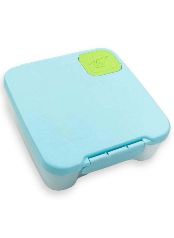 TINY WHEEL 5-Compartment Meal Magic Baby Lunch Box Teal and Green 6.5 x 0.35 x 20.5 cm 8070 - Image 2