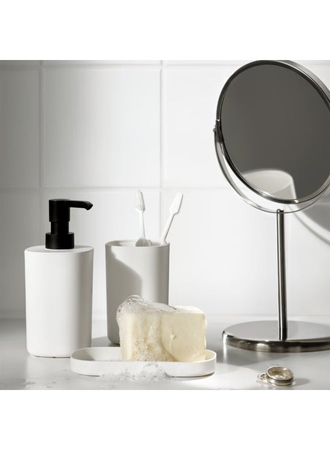 Duravel 3-Piece Bathroom Accessory Set, White with Black Pump - Image 4