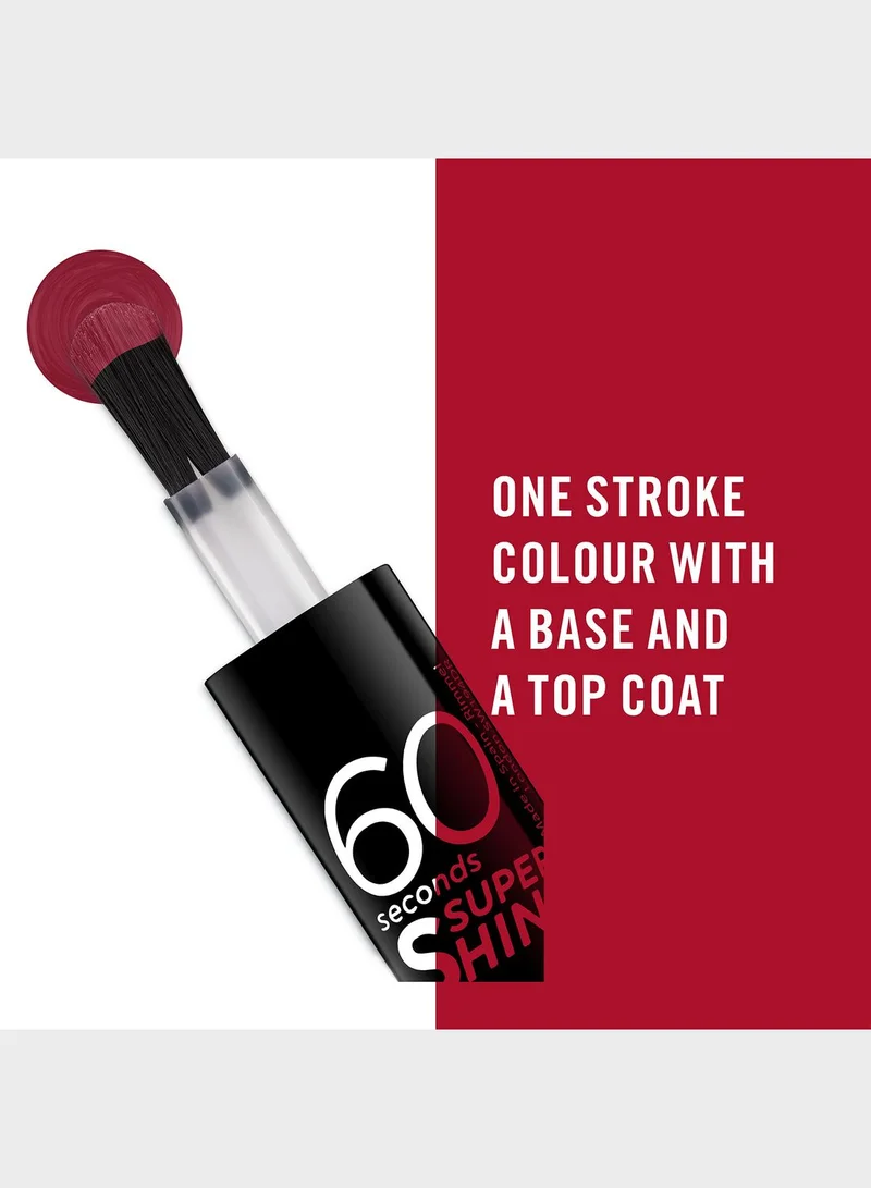 RIMMEL LONDON Rimmel 60 Seconds Super Shine Nail Polish – 710 – Oh My Cherry, 8ml