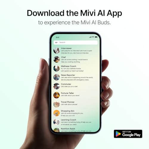Mivi AI Buds [Breakthrough Launch], Hi-Res Audio, LDAC, Quad Mic ANC, 3D Soundstage, Conversational AI, 40 Hours of Playtime, Spatial Audio, BT v5.4, Android Only Made in India - Image 3