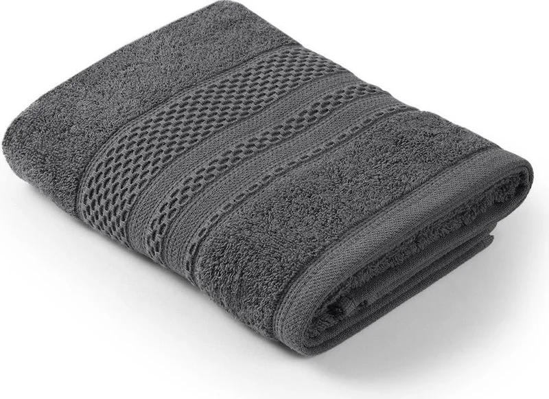 بلونيتي Softy - Cotton Set of 4 Hand / Face Towels 50 x 90 cm Anthracite