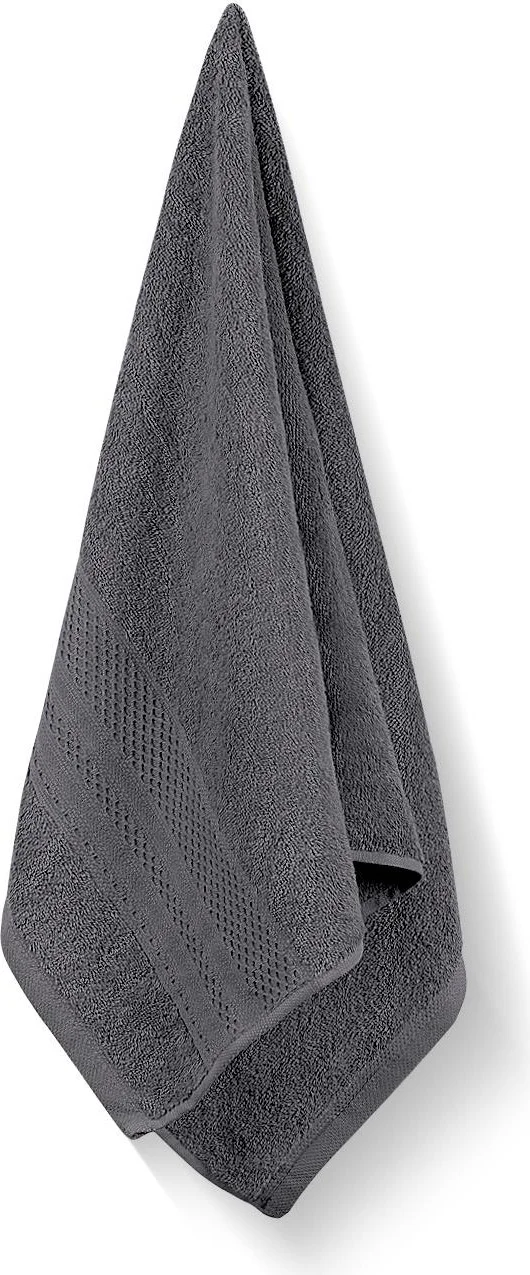 بلونيتي Softy - Cotton Set of 4 Hand / Face Towels 50 x 90 cm Anthracite