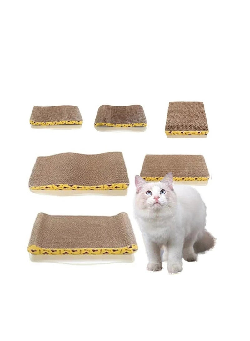 Cat Scratching Board with Catnip Corrugated Cardboard Scratching Mat for Stimulating Play and Paw Care Polymorphic - Image 1