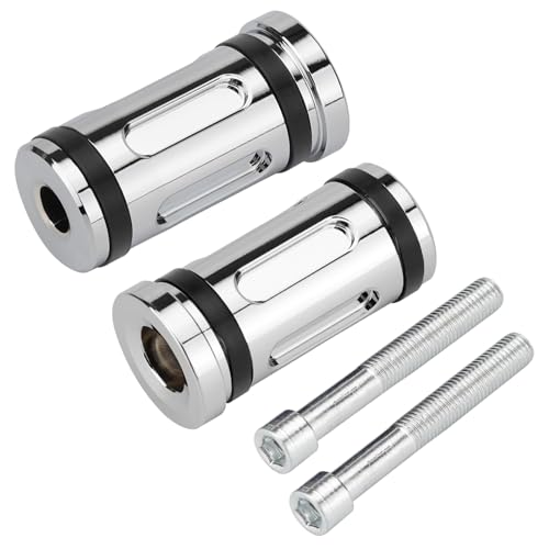 VG MOTO Motorcycle Shifter Peg Gear Shift Lever CNC Billet Foot Pegs Replacement for Harley Davidson Touring Softail Dyna Sportster Street Glide Road ChromeD2pcs - Image 1