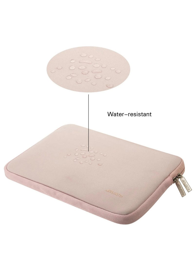 موسيسو حقيبة موسيسو متوافقة مع ماك بوك اير 13  انش، حقيبة من النيوبرين مع حافظة صغيرة، وردي - Image 1