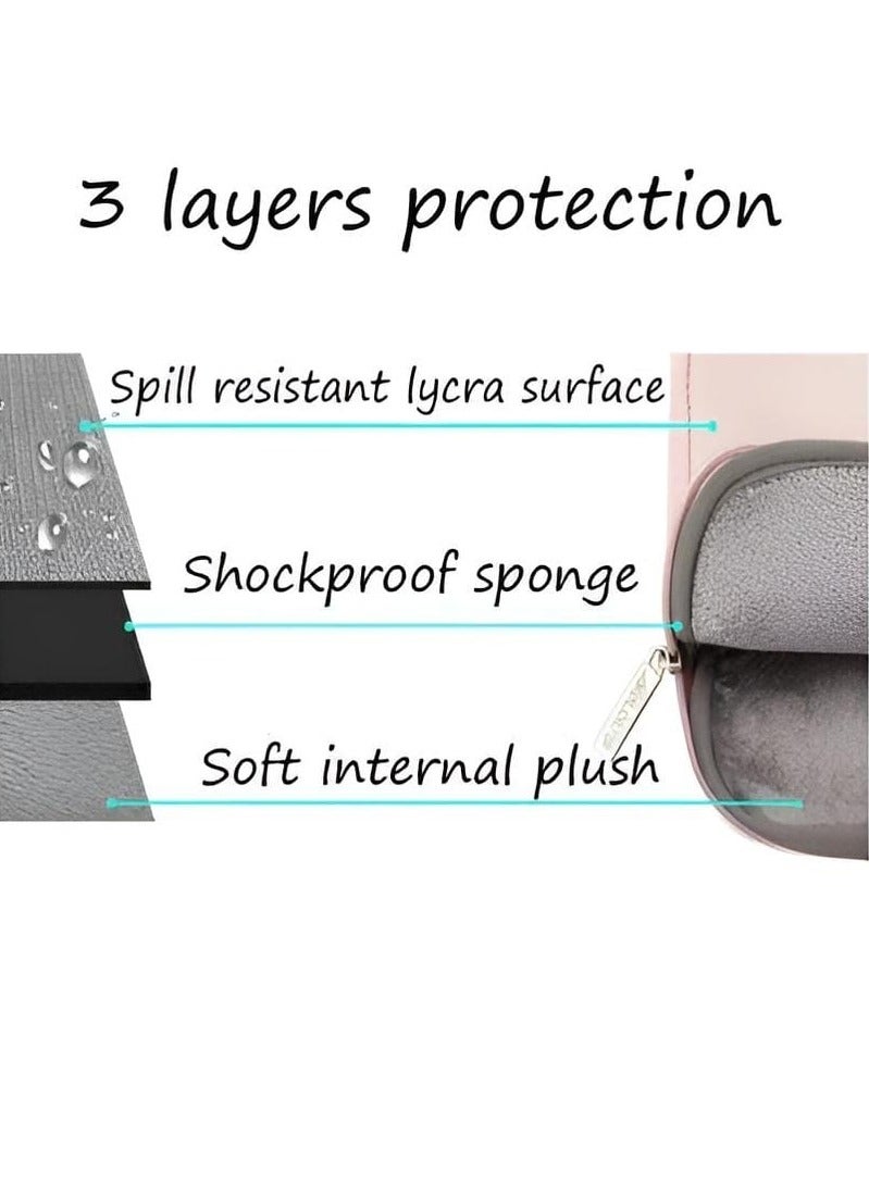 موسيسو حقيبة موسيسو متوافقة مع ماك بوك اير 13  انش، حقيبة من النيوبرين مع حافظة صغيرة، وردي - Image 5