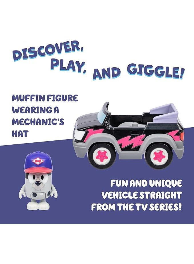 بلوي لعبة بلووي S13 مركبة أساسية – سيارة توصيل البيتزا مع شخصيات بيتزا جيرلز ومفن | دمى قابلة للجمع بحجم 2.5 بوصة | لعبة للأطفال لتنمية الخيال - Image 4