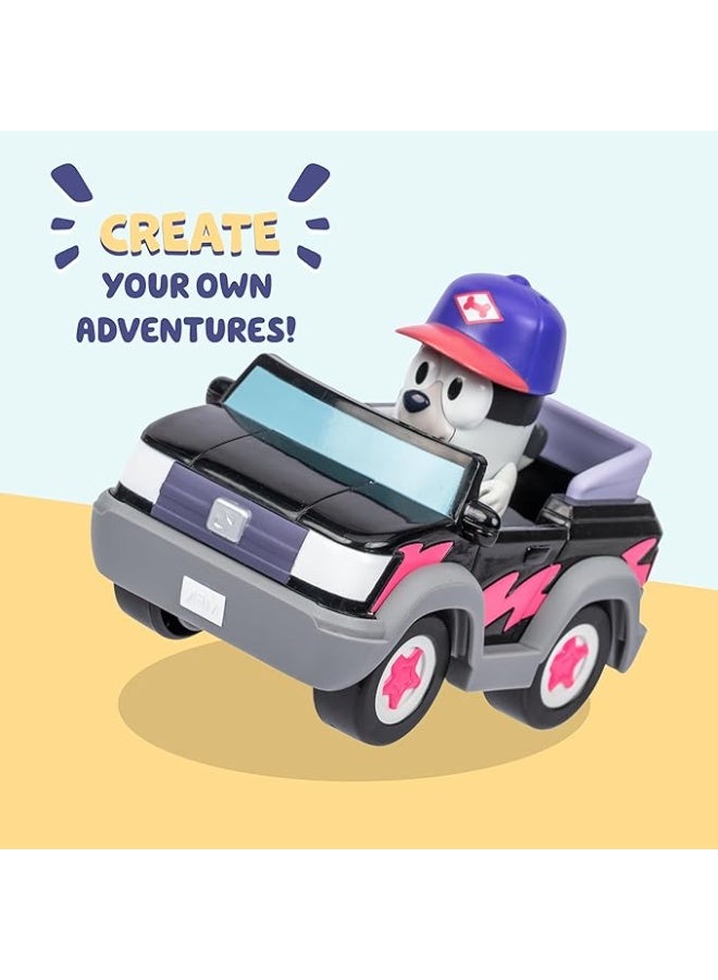 بلوي لعبة بلووي S13 مركبة أساسية – سيارة توصيل البيتزا مع شخصيات بيتزا جيرلز ومفن | دمى قابلة للجمع بحجم 2.5 بوصة | لعبة للأطفال لتنمية الخيال - Image 5