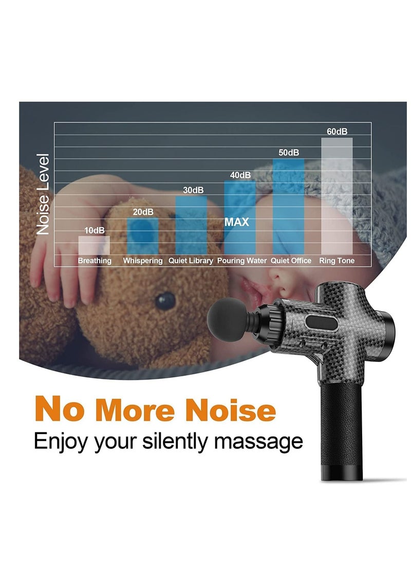 XiuWoo LCD Electric Massage Gun Deep Tissue Percussion Muscle for Body Neck Relaxation Massager for Fitness - Image 4