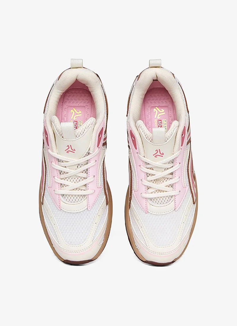 Campus CHRONO Women Chrono Nitrofly Cushion Lace-Up Sneakers-White for Women | Best Price UAE