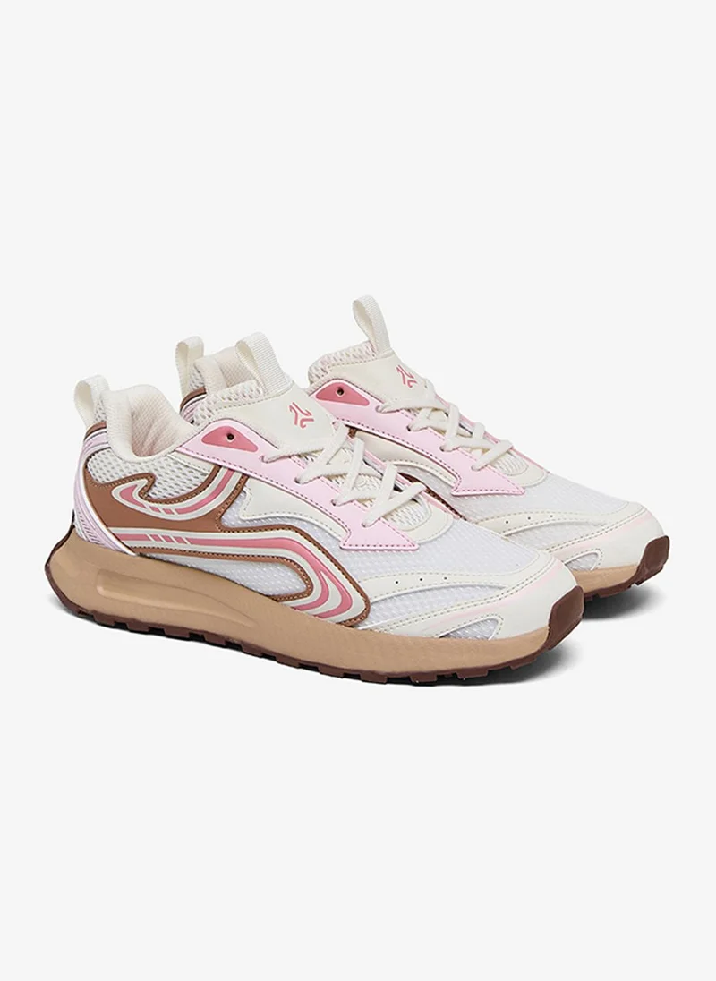 Campus CHRONO Women Chrono Nitrofly Cushion Lace-Up Sneakers-White for Women | Best Price UAE