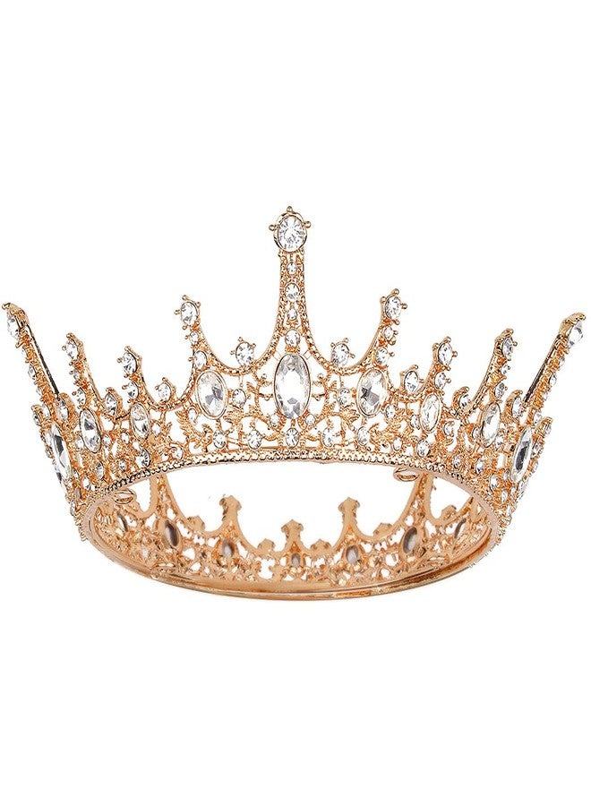 AOPRIE Crown for Women Gold Queen Crowns and Tiaras for Girls Hair Accessories for Birthday Wedding Prom Bridal Party Pageant Photography Costume Halloween Christmas Gifts… - Image 1