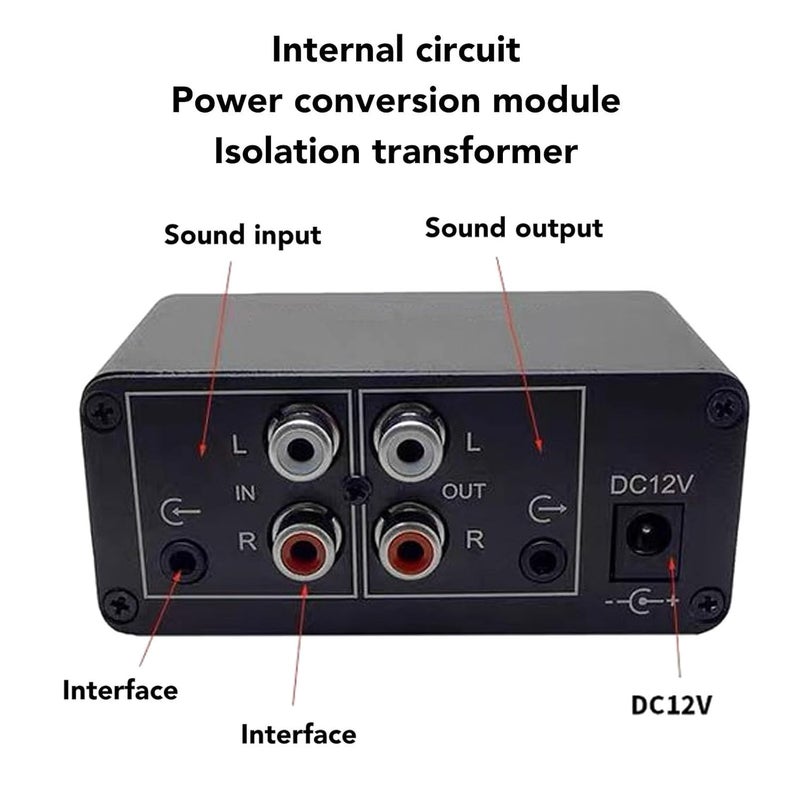 Dual Channel Audio Preamplifier with 20dB Gain NE5532 Op Amp Isolation Amplifier - Image 5