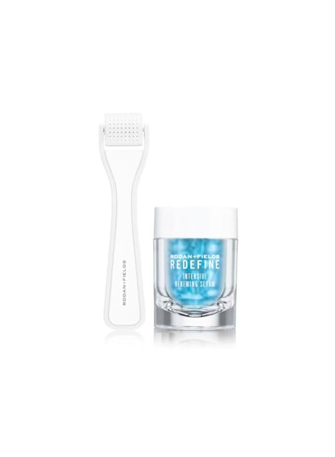Rodan Fields REDEFINE AMP MD System Includes DermaRoller Hydrating Intensive Renewing Serum Skincare Set with Vitamin A Beauty Tools - Image 1