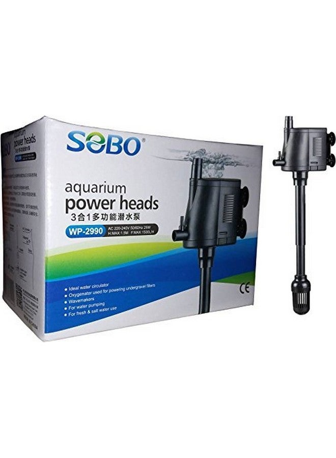 SOBO Submersible Power Head - Wp-2990-25W- F.Max 1500L/H - Sobo Internal Water Pump - For Top Filtration Spare Part - Image 2