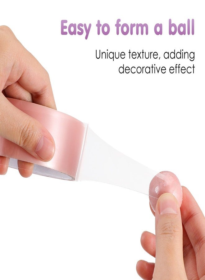 VICASKY 6 Rolls Pearlescent Colored Adhesive Sticky Ball Tapes for DIY Crafts Decorative Wide Tape in Vibrant Colors Lightweight and Portable for Scrapbooking - Image 3