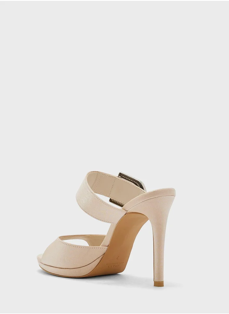 فينتشي Double Strap High Heel Sandals