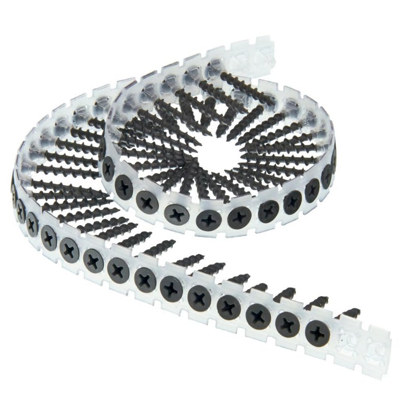 Senco 06A125P DuraSpin No. 6 x 1-1/4-Inch Collated Screw, 1 1/4 Drywall to Wood Screws (1,000 Ct Tub) - Image 2