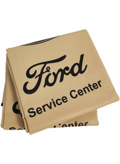 Ford 2 Pieces Universal Car Seat Dust Dirt Protection Cover Extra Protection For Your Seat, Car Seat Cover Beige  - Image 1