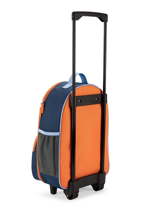 Skip Hop Spark Style Luggage - Rocket - Rolling Suitcase for Kids with Fun Design