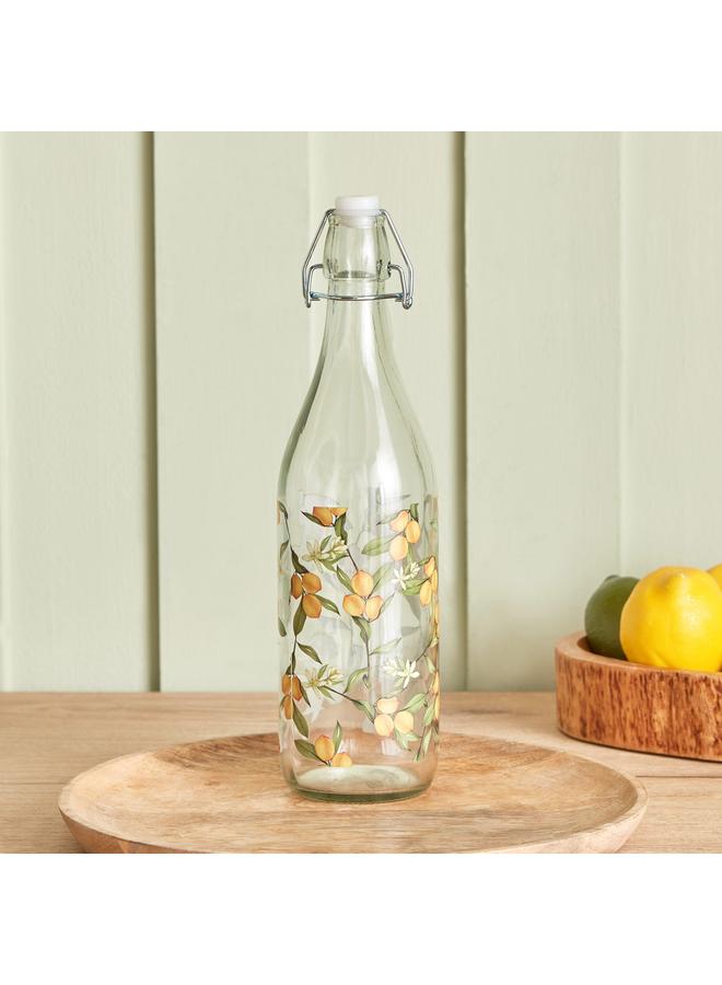 Home Box Harmony Glass Bottle with Lid - 1 L  - Image 1