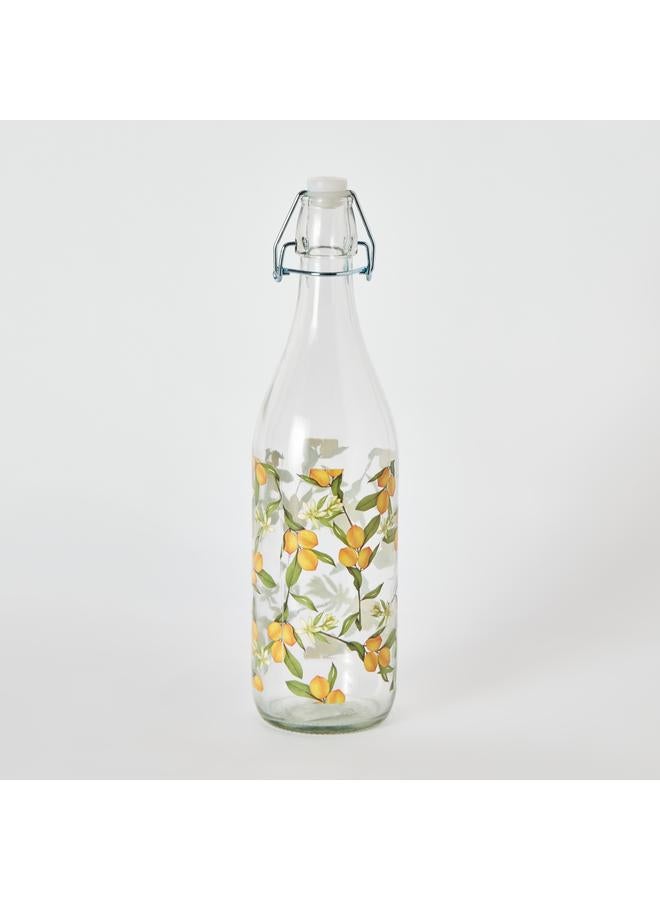 Home Box Harmony Glass Bottle with Lid - 1 L  - Image 5