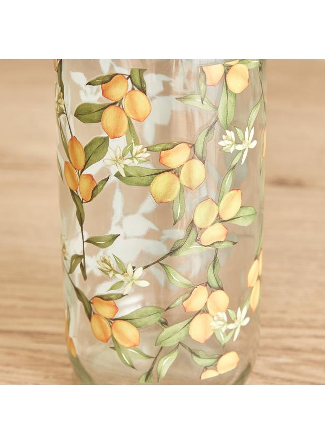 Home Box Harmony Glass Bottle with Lid - 1 L  - Image 3