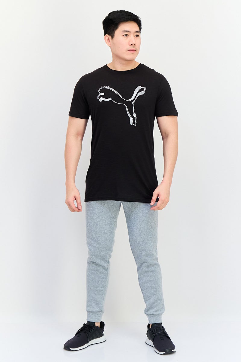 PUMA تي شيرت تدريب قصير الأكمام للرجال، رياضي، أسود - Image 4