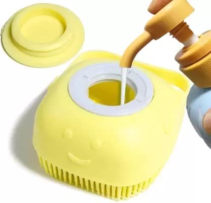 VALKYRIE Dog Bath Brush Body Scrubber Shampoo Dispenser Tick Remover for Shower Bathing and Shedding Soft Silicone Bristles Brushes Groomers for Pet Puppy Dogs Cat Rabbit Horse (Multicolor 1 pcs) - Image 3