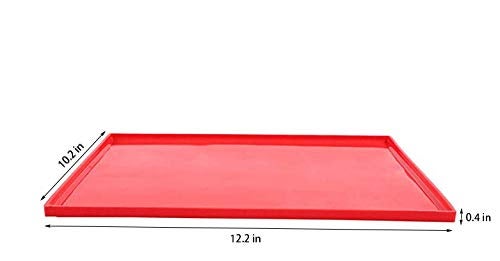 Brianver Swiss Roll Cake Mat - Flexible Multipurpose Silicone sheet Nonstick jelly roll pan Baking Tray Pastry Mat Pizza Cookies Mold（set of 2） - Image 2