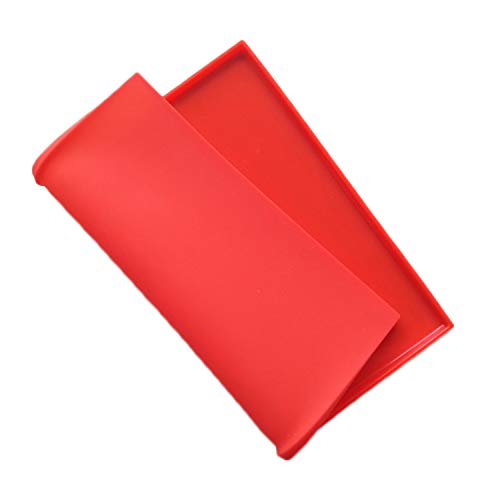 Brianver Swiss Roll Cake Mat - Flexible Multipurpose Silicone sheet Nonstick jelly roll pan Baking Tray Pastry Mat Pizza Cookies Mold（set of 2） - Image 3