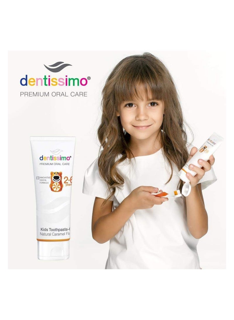 Dentissimo KIDS 2-6 with CARAMEL AROMA Toothpaste - Image 2