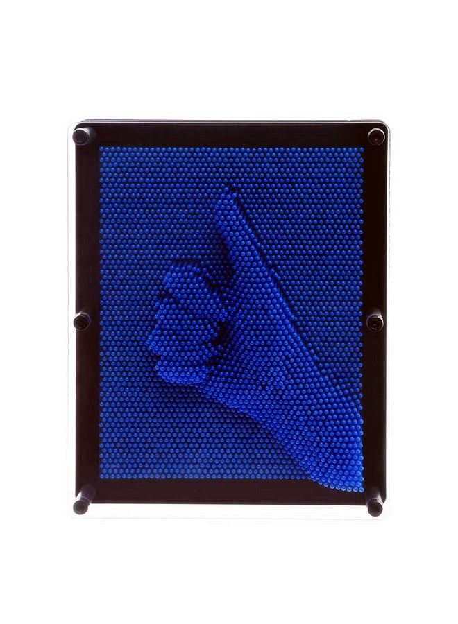 E-FirstFeeling 3D Pin Art Toy Extra Large 10" X 8" Pin Art Board Pin Impression Sculpture Toy For Kids Adults Hand Mold Board Toy Gifts Blue - Image 2