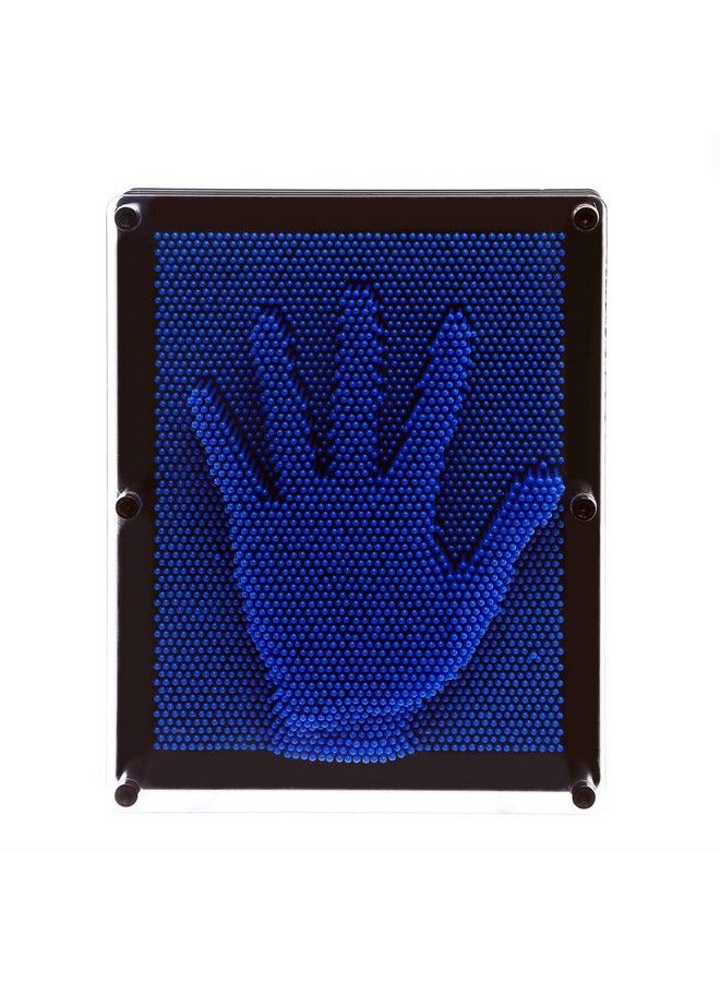 E-FirstFeeling 3D Pin Art Toy Extra Large 10" X 8" Pin Art Board Pin Impression Sculpture Toy For Kids Adults Hand Mold Board Toy Gifts Blue - Image 4