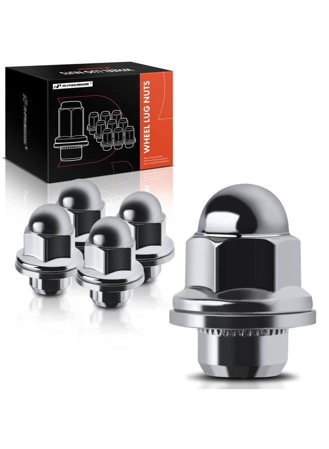 A-Premium M12-1.50 Wheel Lug Nuts Compatible with Dodge Stratus Chrysler Sebring Mitsubishi Eclipse Endeavor Galant Lancer Front or Rear 5-PC Set - Image 1