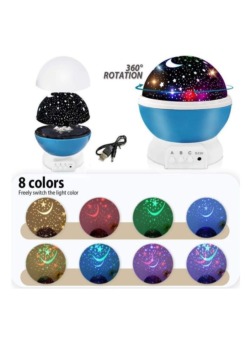 أباجورة رومانسية سكاي ستار ماستر بإضاءة نجوم ليد ‏USB لغرفة نوم الأطفال هدية مثالية للأعياد وحفلات عيد الميلاد متعددة الألوان - Image 5