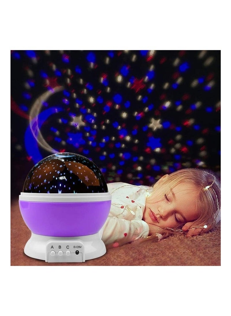 أباجورة رومانسية سكاي ستار ماستر بإضاءة نجوم ليد ‏USB لغرفة نوم الأطفال هدية مثالية للأعياد وحفلات عيد الميلاد متعددة الألوان - Image 4