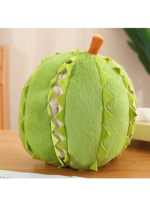 Genuine Durian Doll Unzip Toy Removable Durian Meat Plush Toy Tearable Creative Simulation Gift-Specifications:30cm [authentic Authorization] 0.15kg-Color:The Entire Durian [detachable] Green