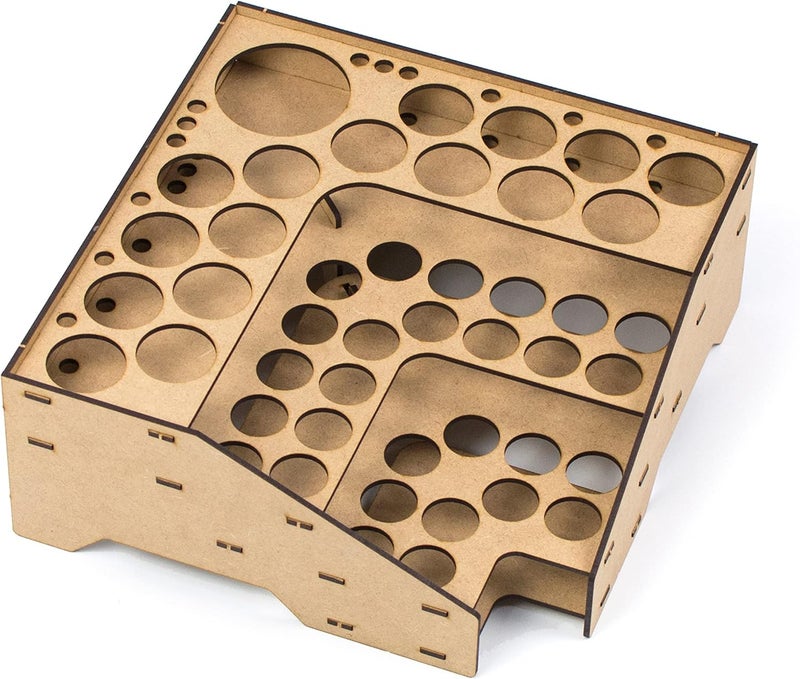 ProScale Paint Rack for model paints. Hobby craft Vallejo Army rack stand Vallejo paint holder organiser Miniature Warhammer storage Stand case painting station (Rack C) - Image 5