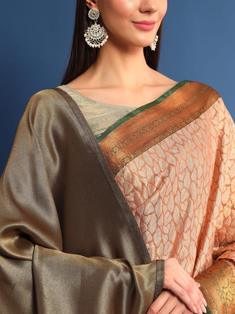 Pashmoda Women Anmol Zari Kaani Border Fine Wool Shawl, Shawl, Scarf, Heritage Kashmiri Pashmina Stole, Evening Wrap (Size: 101 X 203 CM) - Image 5