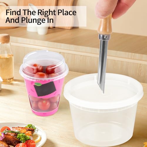 crayBG Straw Puncher for Plastic Lids Lemonade, Hole Puncher for Plastic Lids, Lemonade Cup Lid Hole Puncher for Straw (2 Pack) - Image 3