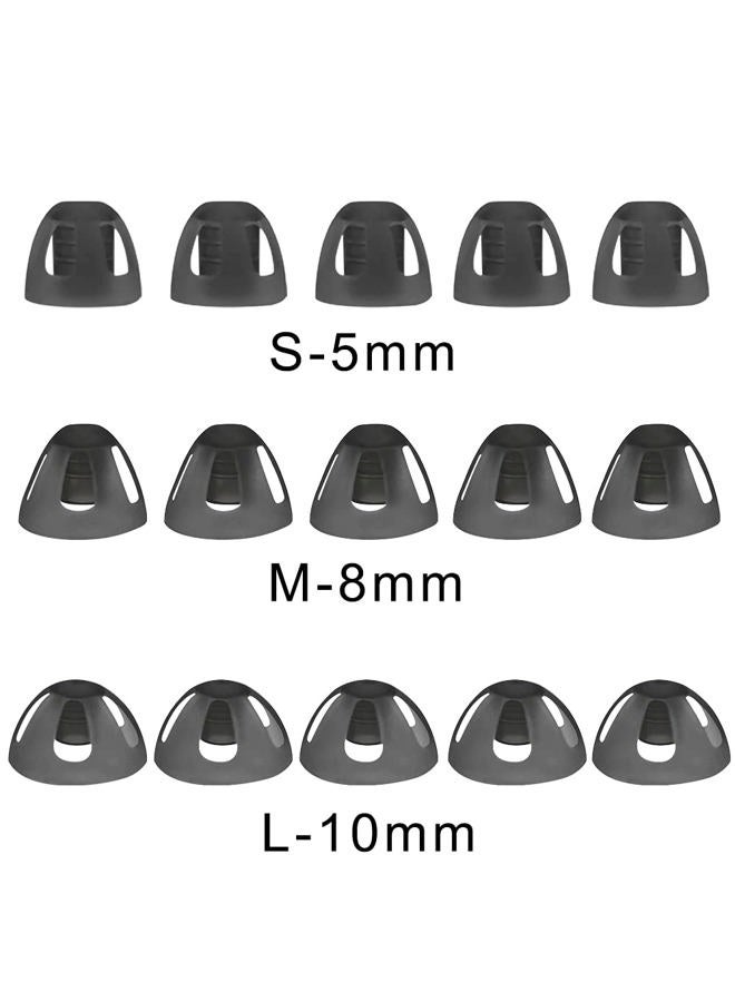 Anico Smokey Hearing Aid Open Domes Ear Tips for Resound Sure Fit Style RIC RITE and Most Brands Open Fit BTE Hearing Amplifier with Cleaning Tools Brush Cleaner and Carry Case (Smokey, Medium) - Image 5