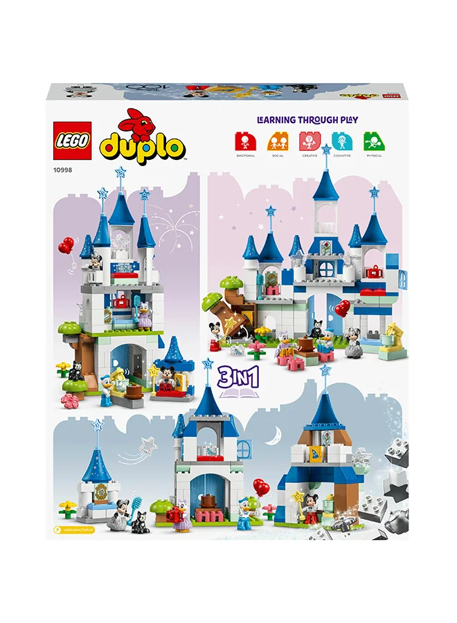 LEGO DUPLO ǀ Disney 3in1 Magical Castle 10998 Building Toy Set for Family Group Play; Toddlers Aged 3 and up Join Mickey and Friends for Imagination Play on a Magical Adventure (160 Pieces) LEGO