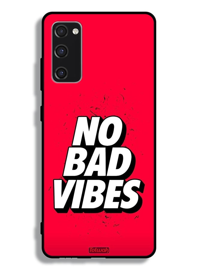 Tolwak Samsung Galaxy S20 FE Protective Case Cover No Bad Vibes - Image 2